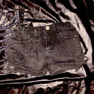Toddler girl shorts with rhinestones